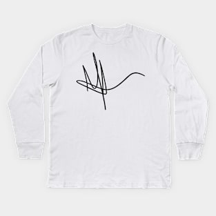 M Squiggle Kids Long Sleeve T-Shirt